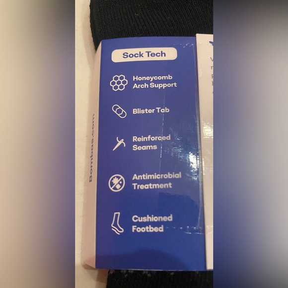 Bombas 2 Pairs Woman’s Honeycomb Black Socks Size Small 4 - 7.5 - Picture 4 of 7